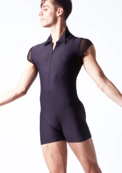 Wear Moi Romeo Mens Biketard -dance costume wmromeo black front t 05480.1698103278