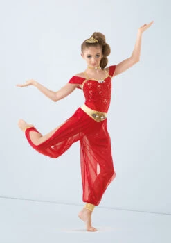 Weissman Genie In A Bottle 7 Weissman Genie In A Bottle -dance costume wn 10465 weissman genie in a bottle red front 81483.1678886705