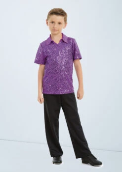 Weissman Sequin Collar Shirt