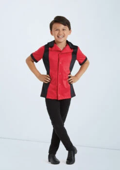 Weissman Grease Lightnin' -dance costume wn 11985 weissman grease lightnin red front 61925.1678887258
