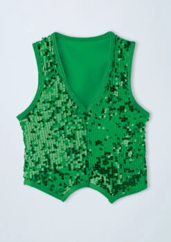 Weissman Boys Ultra Sparkle Vest 22 Weissman Boys Ultra Sparkle Vest -dance costume wn 8682 weissman boys ultra sparkle vest green front no1 49260.1678890409