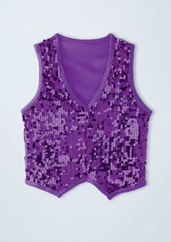 Weissman Boys Ultra Sparkle Vest 17 Weissman Boys Ultra Sparkle Vest -dance costume wn 8682 weissman boys ultra sparkle vest purple front 25710.1678890409