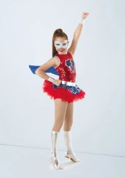 Weissman Save The Day -dance costume wn 8745 weissman save the day red front 10600.1678890427