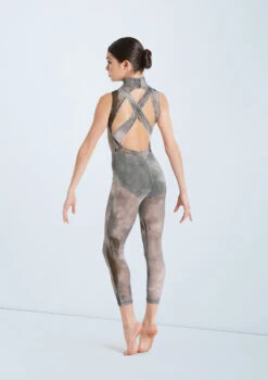 Weissman Unravel -dance costume wn sm11206 weissman smokey mesh unitard green back 13671.1678891569