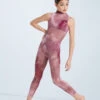 Weissman Unravel -dance costume wn sm11206 weissman smokey mesh unitard red front 64332.1678891569