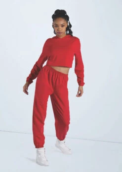 Weissman Ankle-Length Joggers 20 Weissman Ankle-Length Joggers -dance costume wn14308 red 21 44177.1694042351
