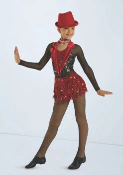 Weissman Showtime -dance costume wn14764 red 6122 17288.1698818989