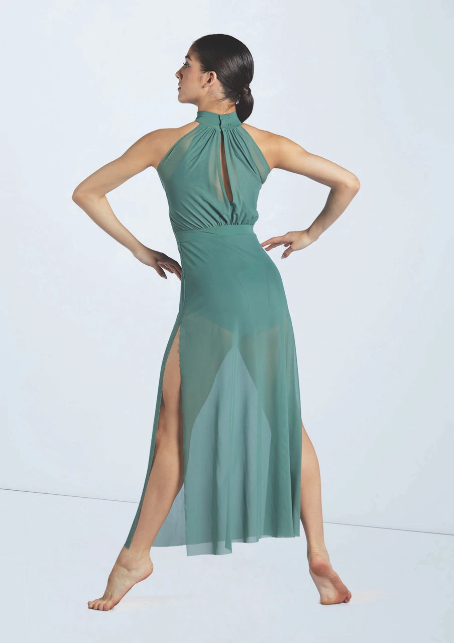 Weissman Crisscross Mesh Maxi Dress 4 Weissman Crisscross Mesh Maxi Dress - Image 2