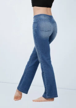 Weissman Low-Rise Flare Leg Jeans -dance costume wn15508 blue denim 87 99400.1694695987