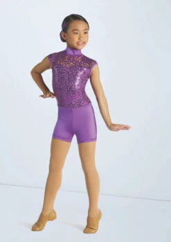 Weissman All You Need Is Love -dance costume wn15682 electric purple 33 58147.1698825929