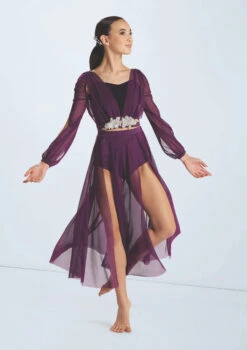 Weissman Phoenix -dance costume wn15694 eggplant 4500 61803.1698825928