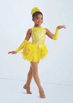 Weissman Shake A Tail Feather! -dance costume wn15800 yellow 5294 55198.1694733976