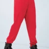 Weissman Boys French Terry Joggers -dance costume wn15814 red 893 39430.1694701353