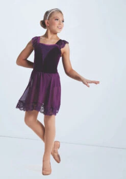 Weissman Silhouette -dance costume wn15817 eggplant 9653 08497.1698827516