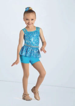 Weissman Who Says -dance costume wn15904 turquoise 4086 57517.1698828661