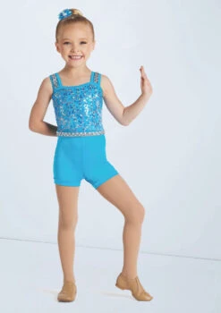 Weissman Who Says -dance costume wn15904 turquoise 7667 78767.1694046500