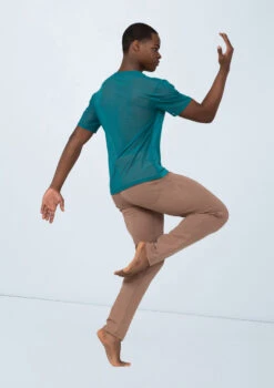 Weissman Boys Mesh Back Shirt -dance costume wnmj10960 jade 75 37316.1695468583