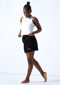 Bloch Tonal Crop Tank Top -dance costume zlw5111 white front 1 92195.1678926342